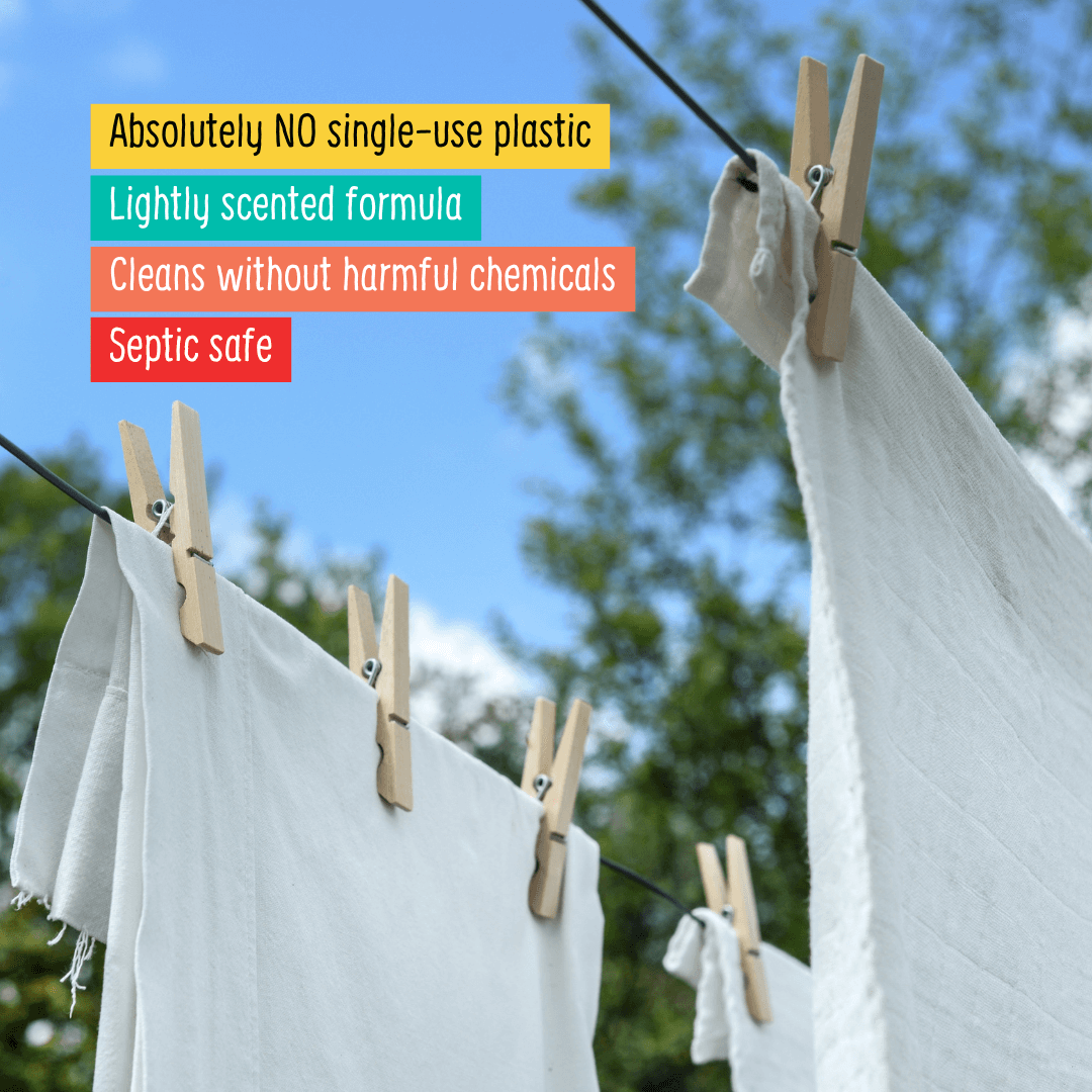32 Laundry Detergent Sheets Fragrance Free Benefits
