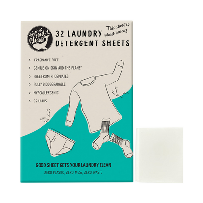 32 Laundry Detergent Sheets Fragrance Free