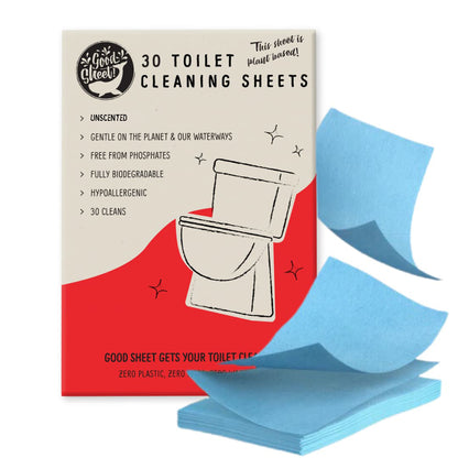 Toilet Cleaning Sheets, 30 pack, UNSCENTED